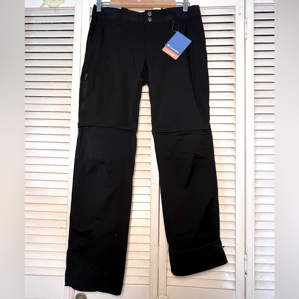 Columbia Omni-shield Convertible Black Pants Size: 8